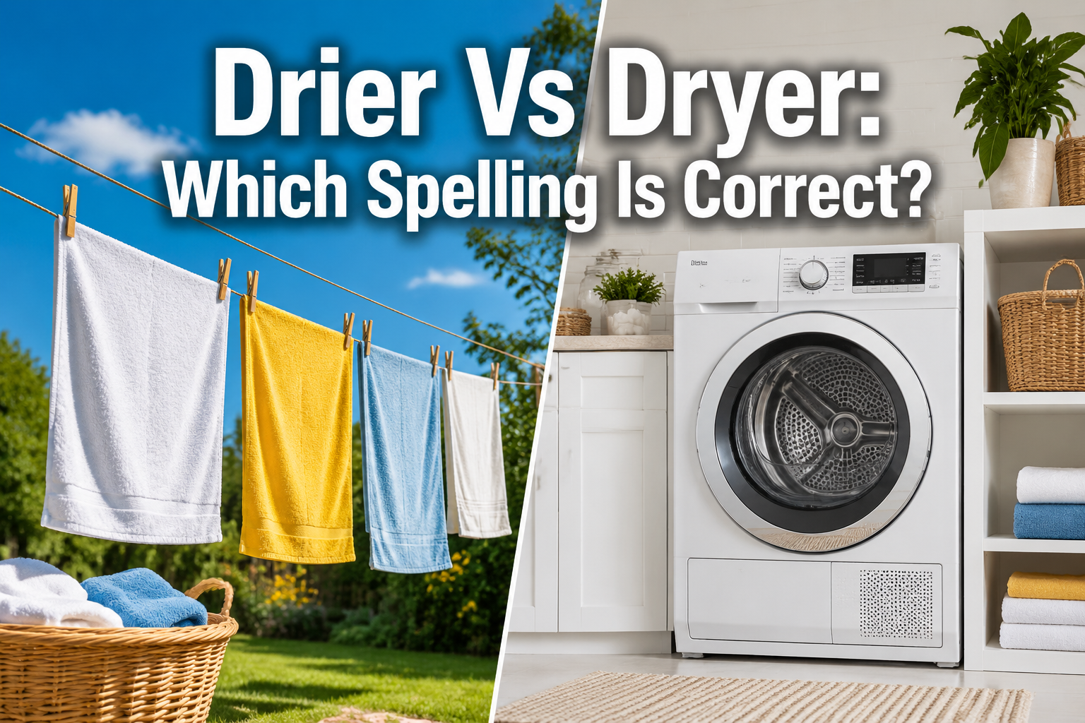 Drier Vs Dryer: Which Spelling Is Correct?