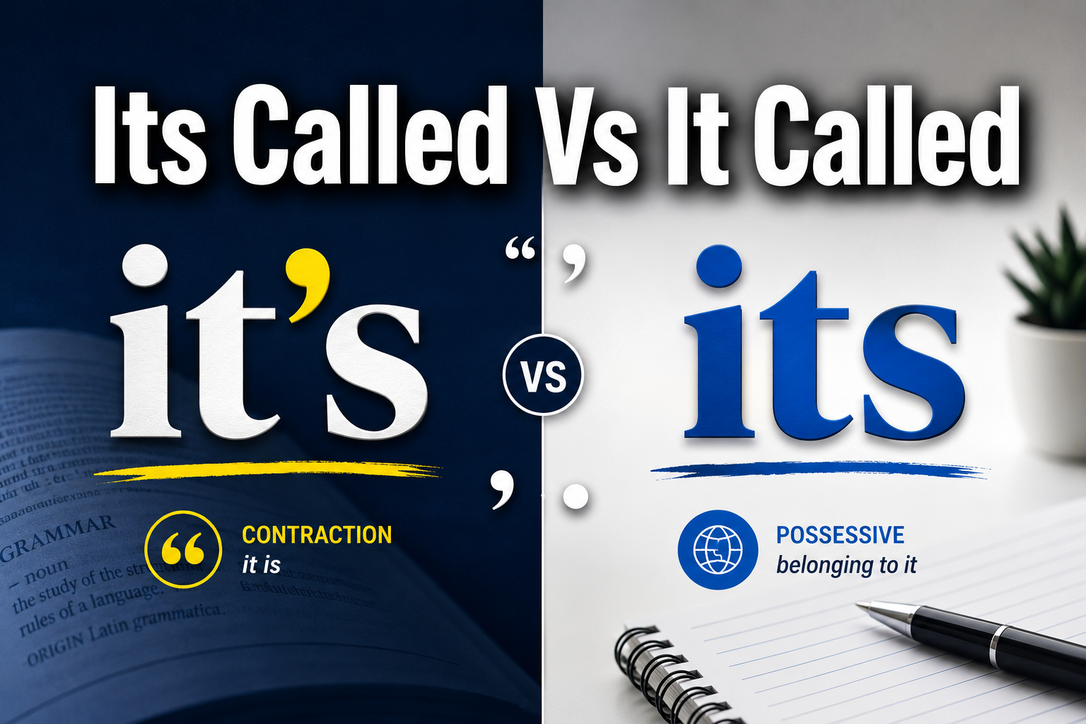 Its Called Vs It Called: The Grammar Guide You Actually Need